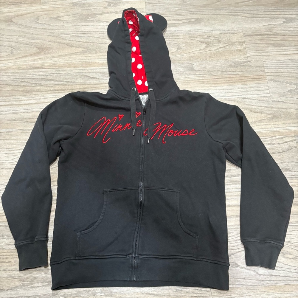 Disney Black Jacket with Red Accents
